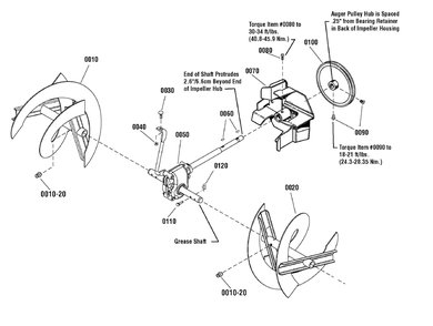 Part Location Diagram of 1734675CCYP Murray Auger, Left, 28